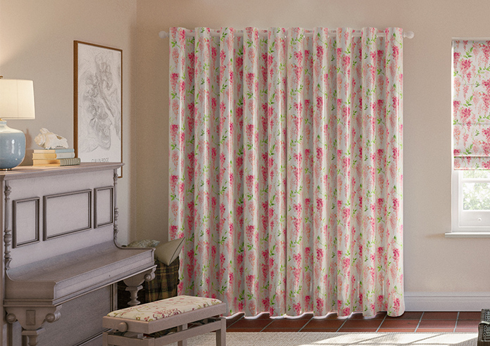 Wisteria Silk, Vivid Pink - Made to Measure Curtains - Image 7